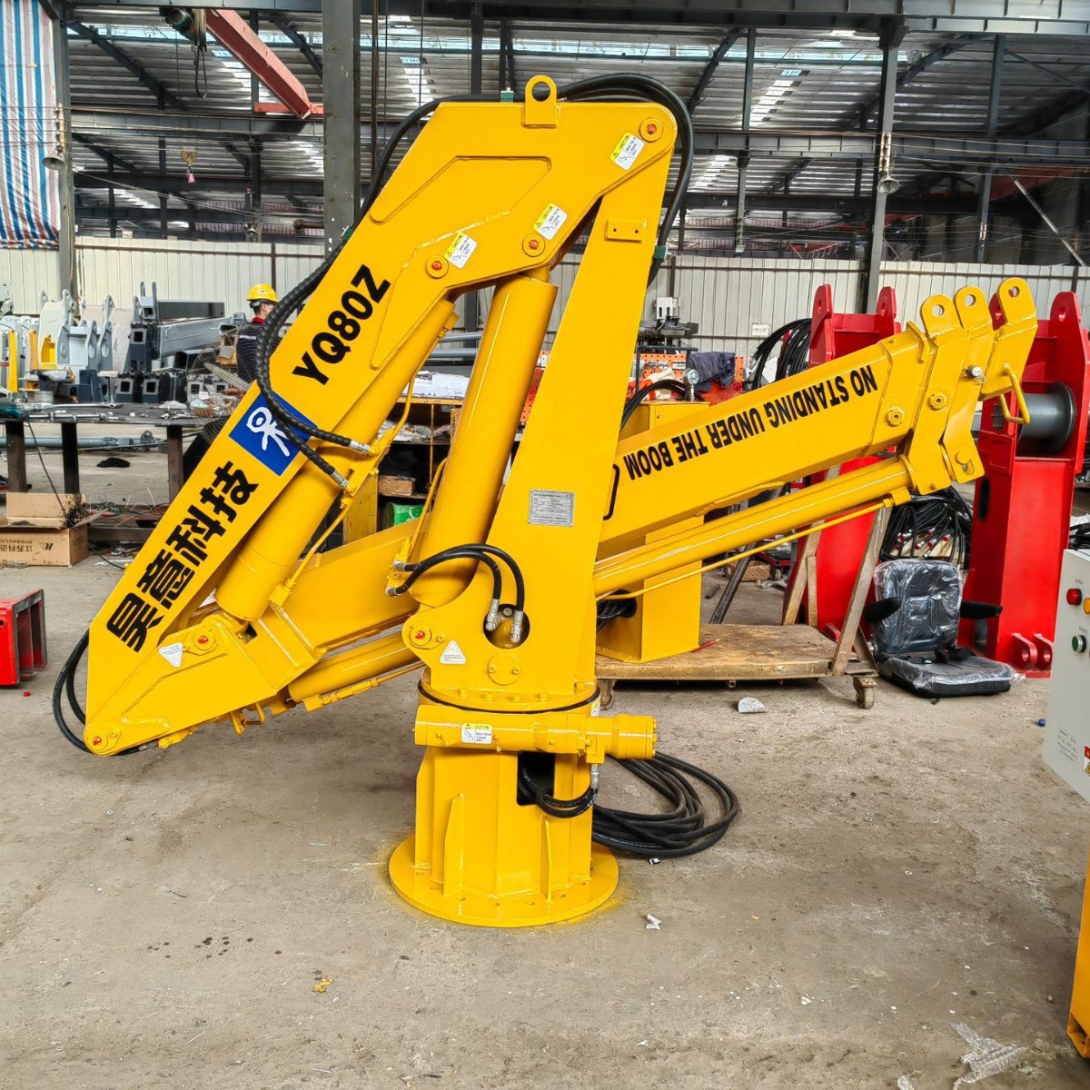 4吨10吨25吨码头船用起重机固定式液压式折臂克令吊