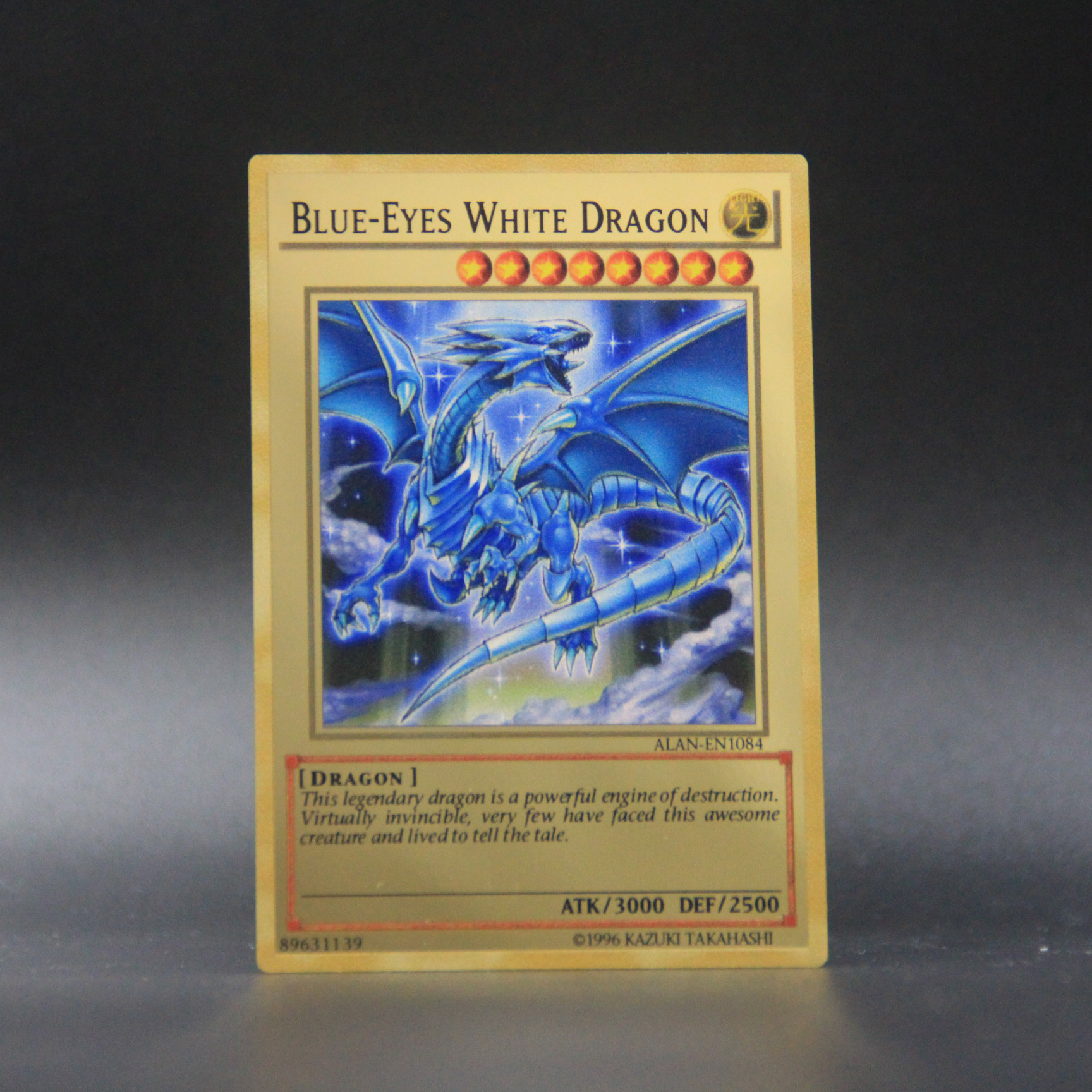 游戏王卡片 青眼白龙20周年收藏纪念版 金属卡 8700w同款 yugioh