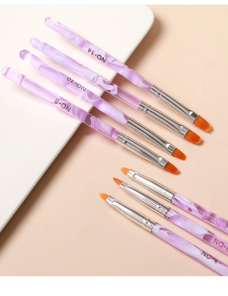 美甲工具 美甲笔 光疗笔 水晶笔 套装笔 7支不同型号光疗套笔