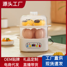 批发智能定时蒸蛋器自动断电小型家用蒸蛋羹防干烧蒸蛋神器早餐机