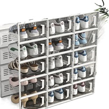 鞋盒透明收纳盒折叠鞋柜球鞋装鞋子鞋盒子鞋架加厚网红鞋收纳神器