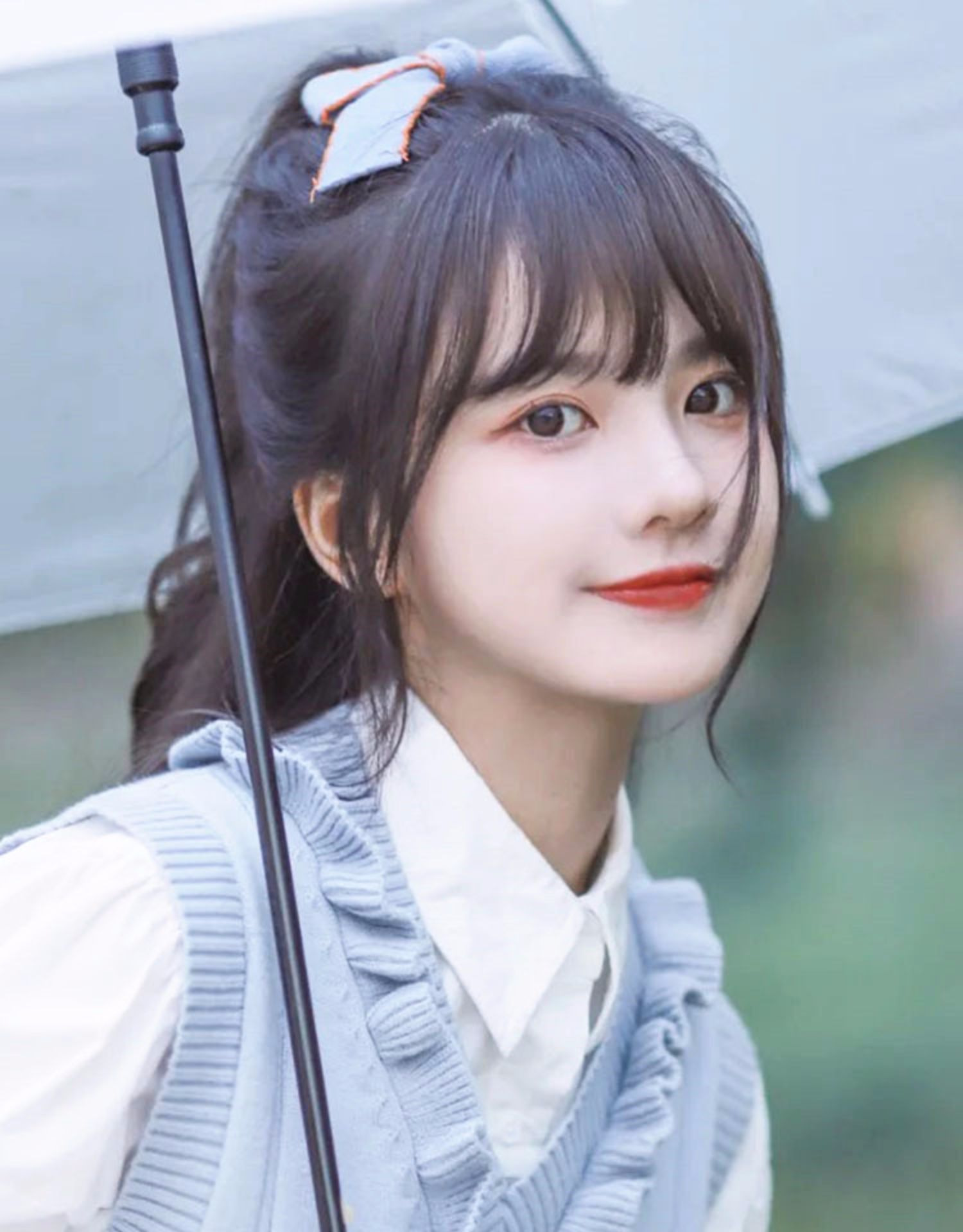 小千代假刘海假发女真人发丝网红空气刘海自然前额刘海假发片批发