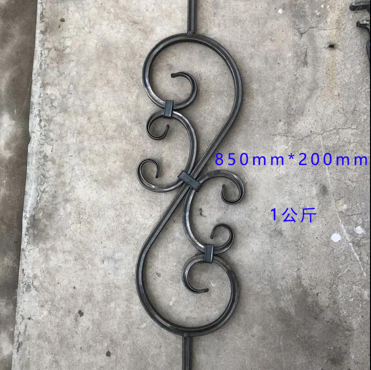 管子花铁艺配件 铁艺大门围栏阳台护栏楼梯栏杆装饰空心管弯花