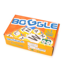 跨境英文boggle串串连环骰子游戏3分钟找单词 儿童益智桌面游戏