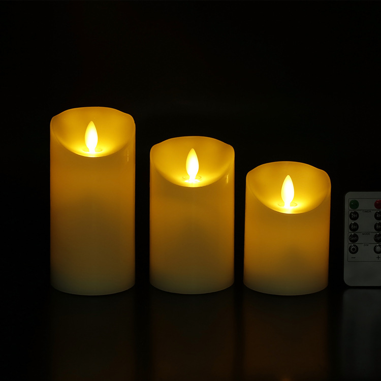 亚马逊热销led灯仿真摇摆火焰无烟无焰蜡烛灯石蜡真蜡电子蜡烛灯