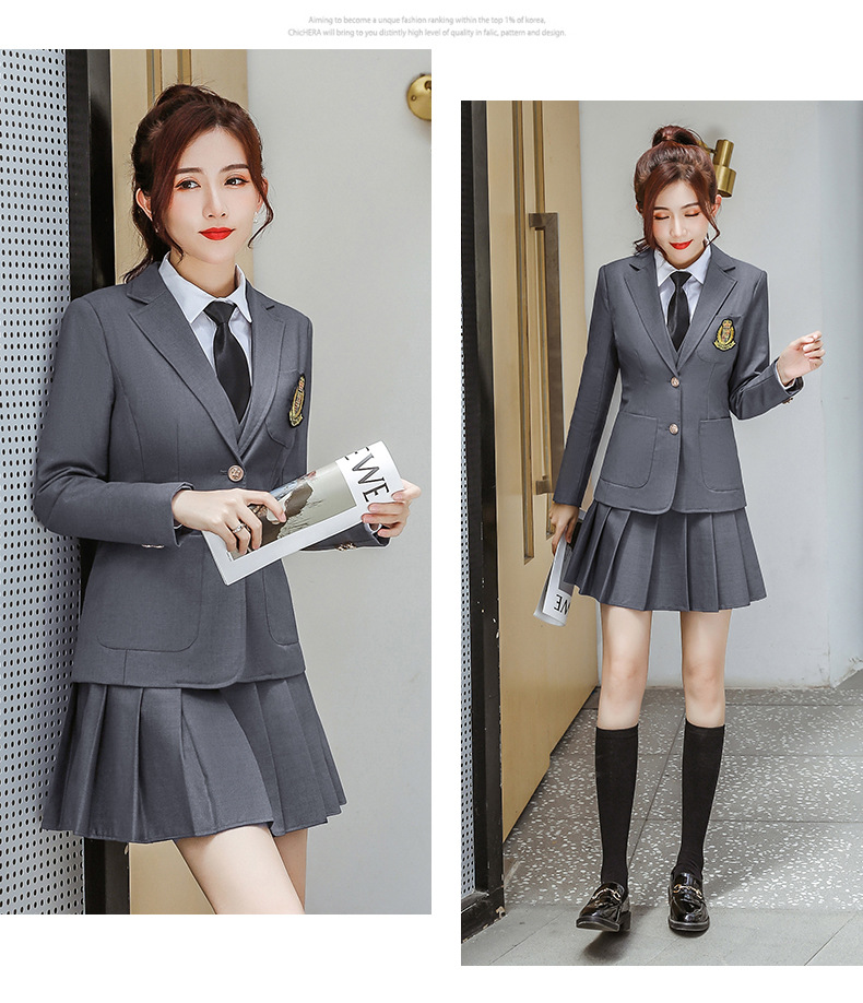 学院风套装英伦风日系大学生正装高中生班服教师制服ol工作服套裙