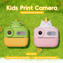 跨境新款K64即拍即得儿童打印相机4800W高清儿童拍立得便携小单反