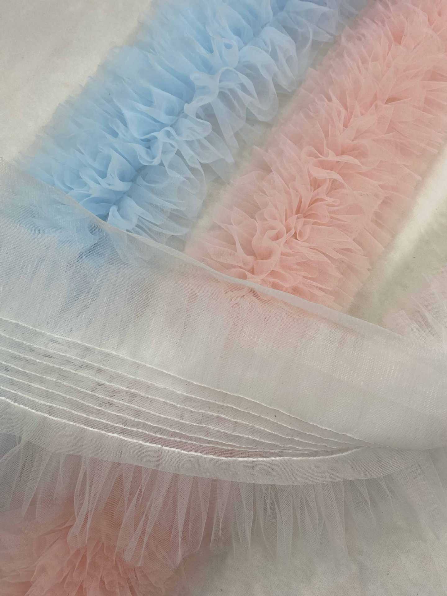 蓬蓬裙网纱条码花边