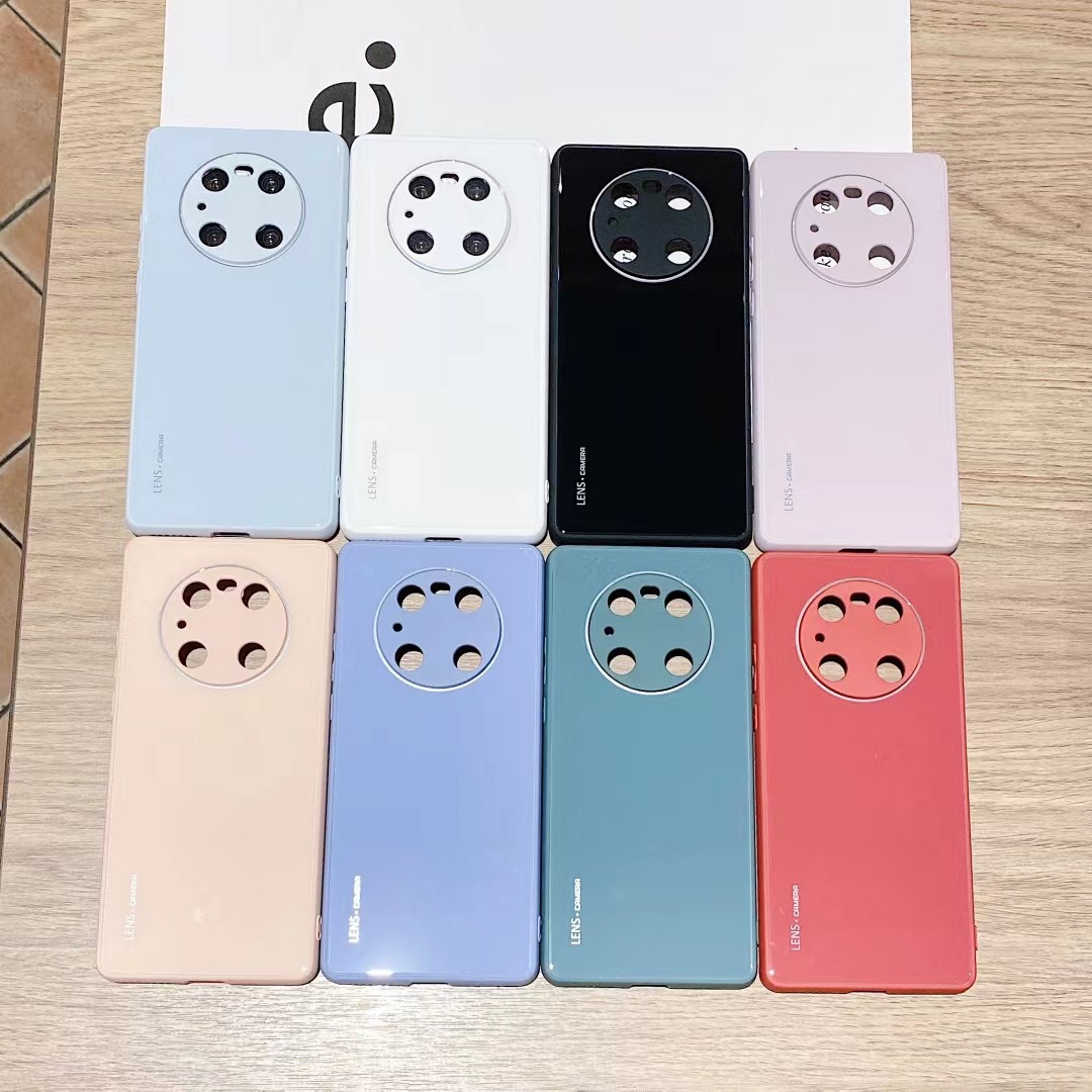 适用华为mate40手机壳nova8保护套液态玻璃荣耀50全包镜头防 摔壳