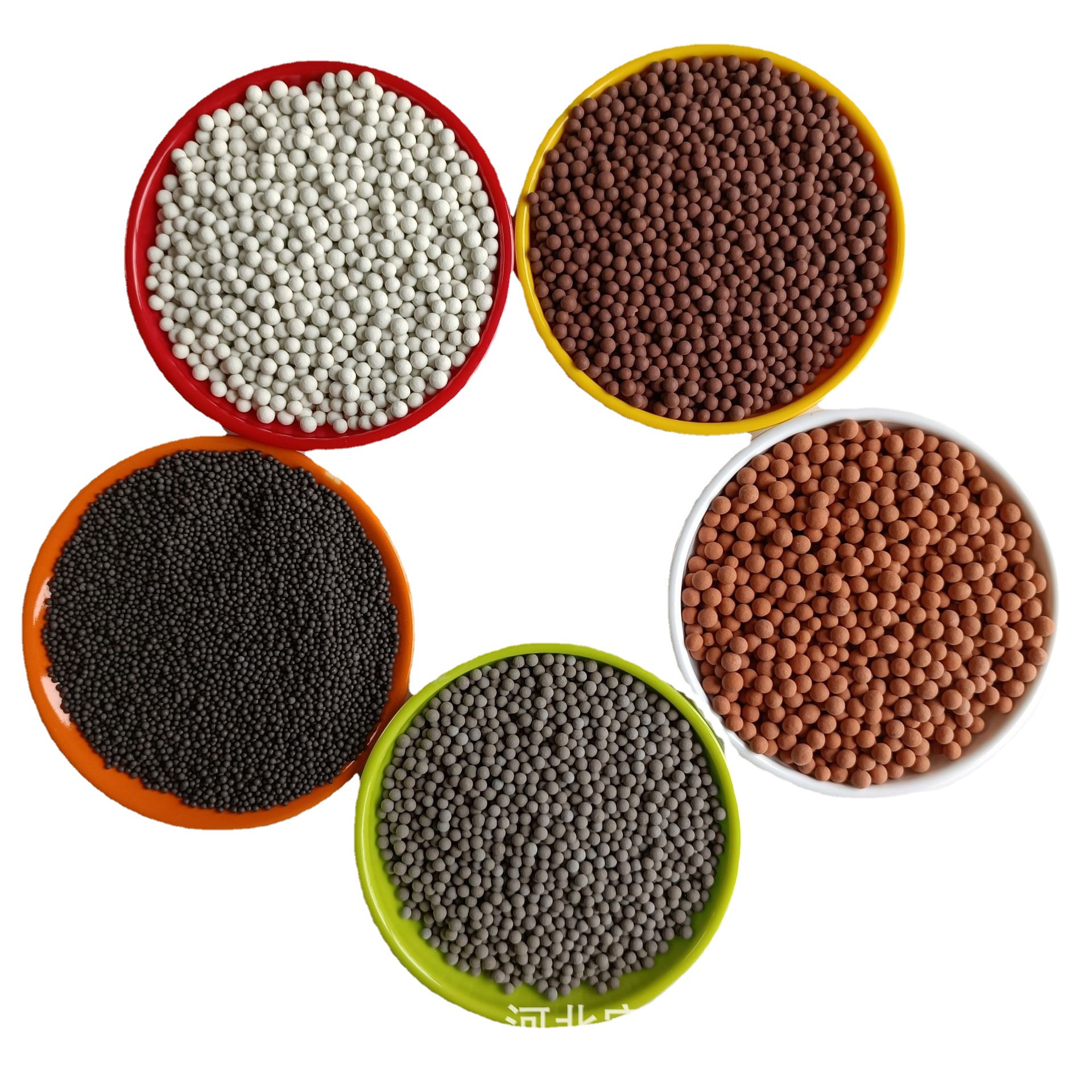 陶瓷球 污水处理滤料麦饭石球 生物陶瓷热敷球彩色陶瓷颗粒陶瓷球