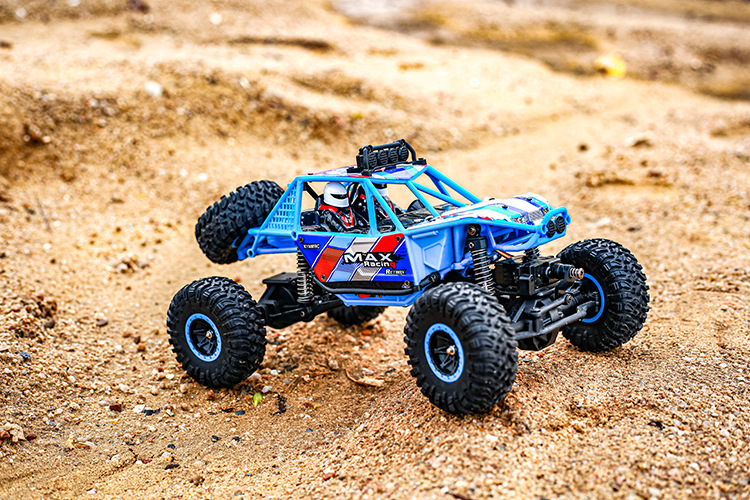 kyamrc新款全比例四驱遥控高速越野攀岩车 1:16攀爬车模型 带车灯