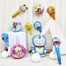 儿童宝宝周岁叮当猫铝膜气球哆啦A梦卡通生日派对趴体布置装饰品