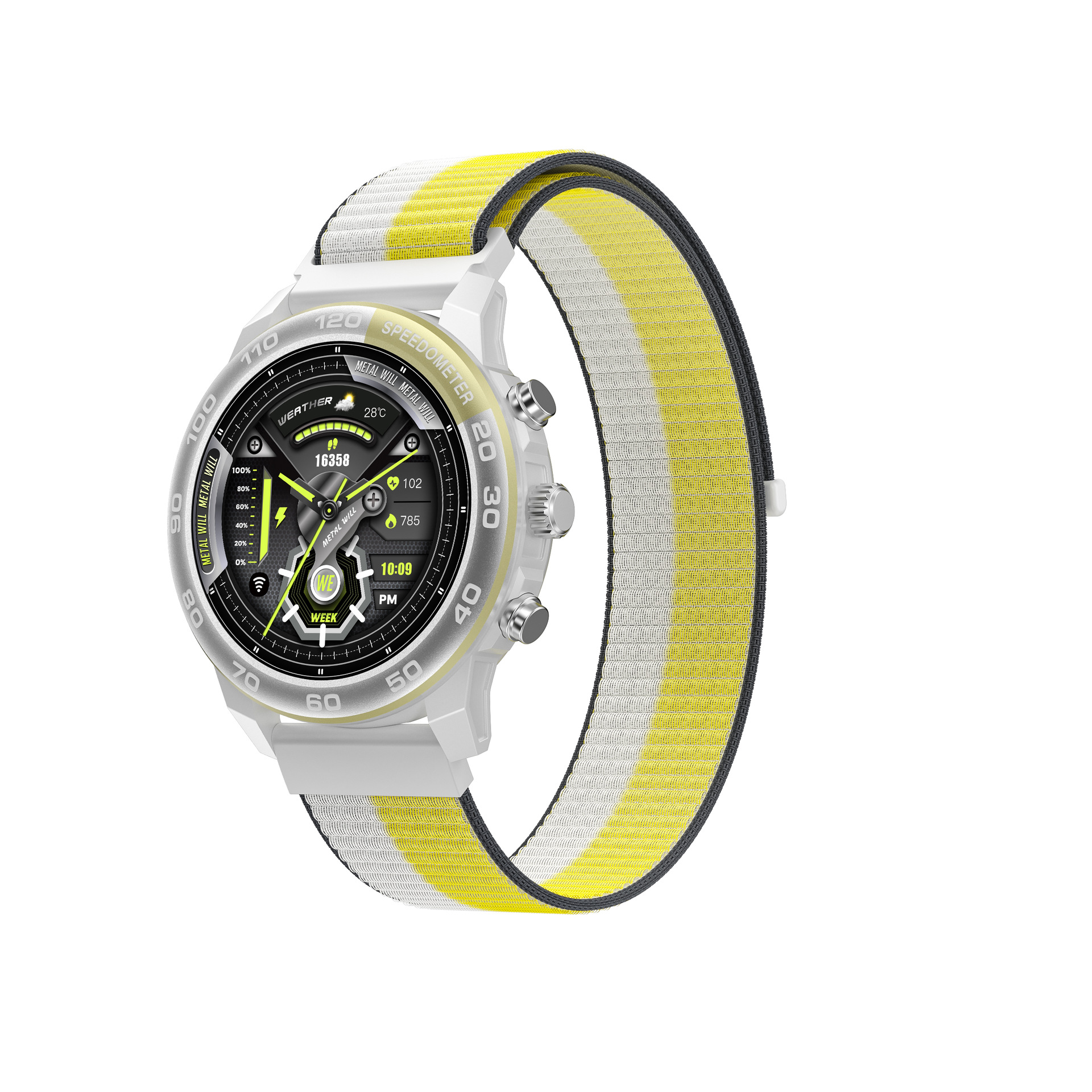 璐歌新品智能手表lc315a潮流款高清圆屏通话心率户外防水运动手表