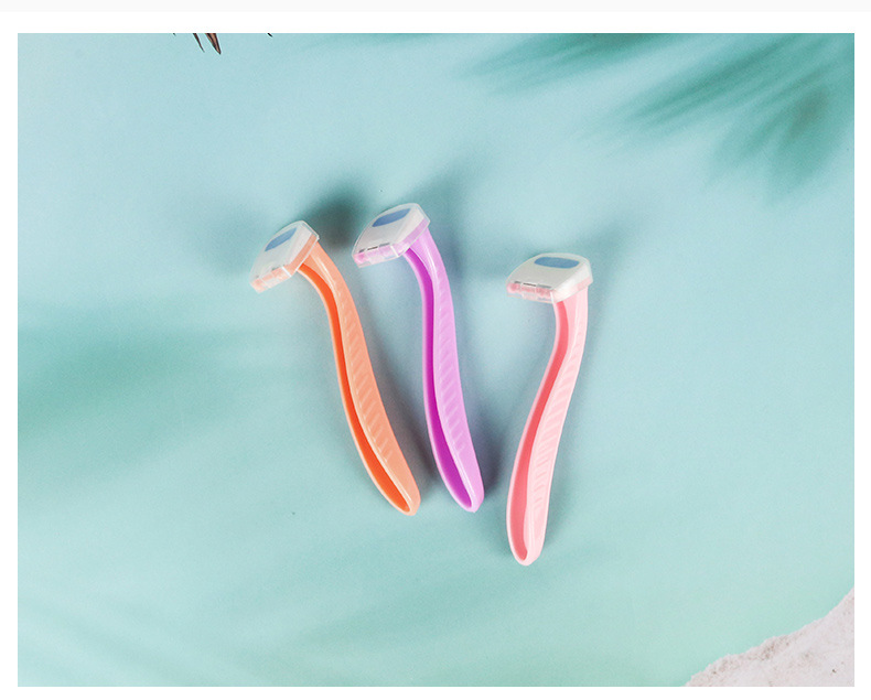 女士刮毛刀便携式手动剃毛器不锈钢刀片剃腋毛腿毛私处脱毛刀批发