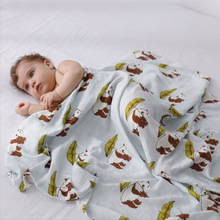 夏季7A抗菌a类muslin棉纱布包被婴儿浴巾包单新生儿抱被宝宝盖毯