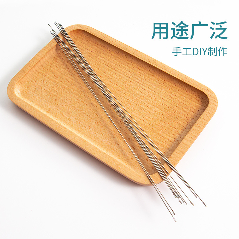 Bead Threading Needle Diy Accessories Hook Jewelry Crystal Needle Small Beading Needle Middle Opening Threading-Free Needle Crochet Lead