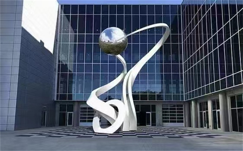 不锈钢雕塑大型镜面鲸鱼户外水景艺术品摆件镂空金属景观廊架厂家