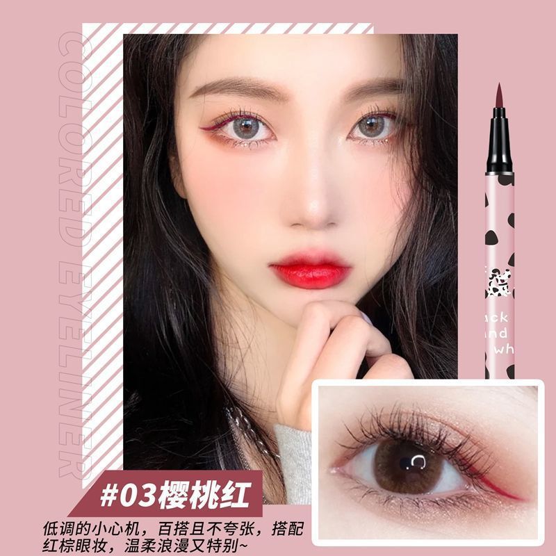 Liangshini Ultra-Fine Eyeliner Pen Waterproof Sweat-Proof Non-Smudging Not Easy to Take off Makeup Lying Silkworm Pen Quick-Drying Eyeliner Pen