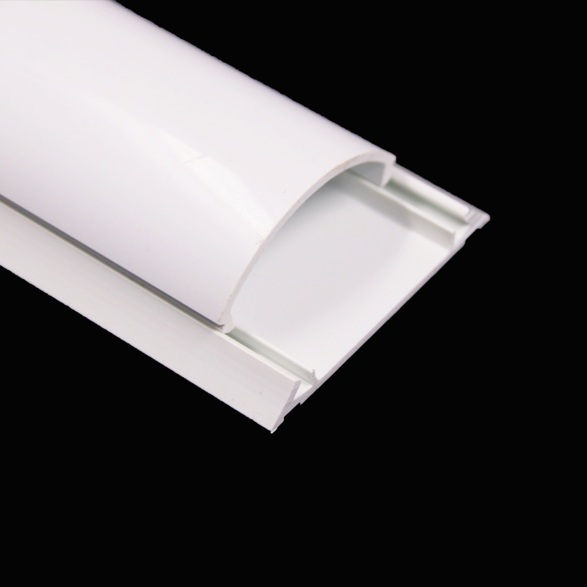 pvc阻燃半圆线槽 塑料地线电线卡槽 明装塑料线槽 来图来样批发