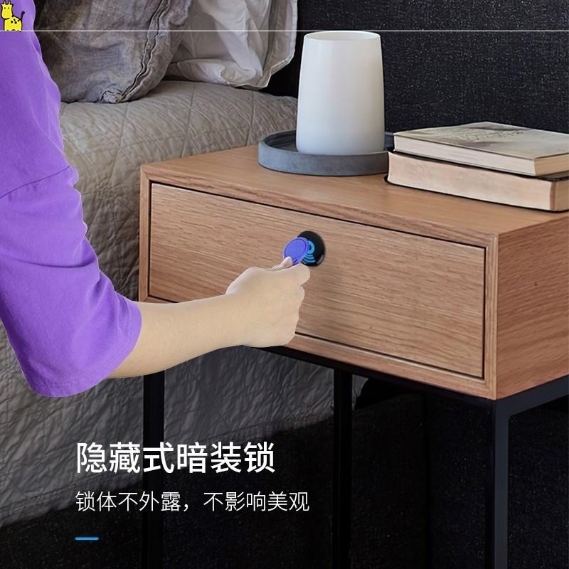 感应锁储物柜柜门衣柜子家用鞋柜智能密码电子锁感应隐形暗锁打