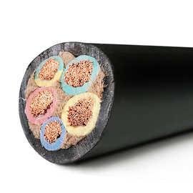 橡套软电缆工地工程家装配电电源线yc3*120 2*70铜芯软电缆线五芯