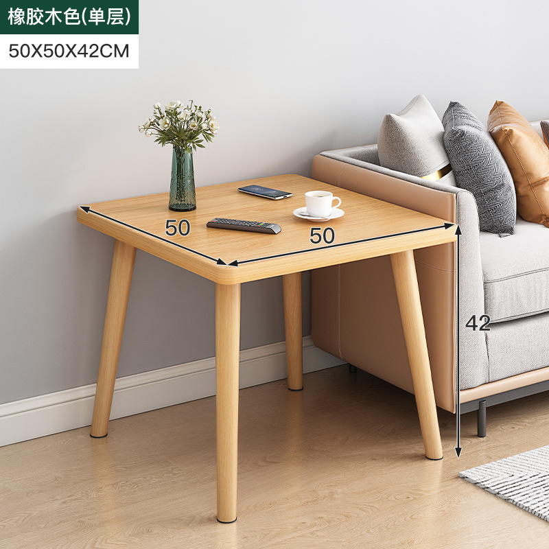 Small Table Simple Rental House Coffee Table Side Table Internet Celebrity Household Small Apartment Living Room Eight-Immortal Table Bedroom Bedside Supporter