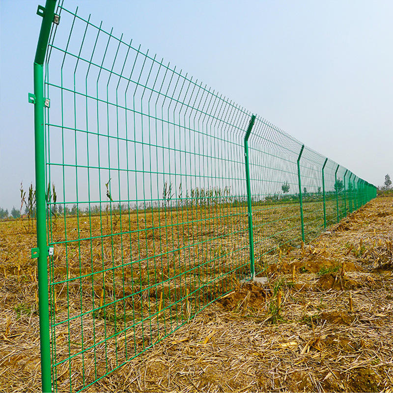 护栏网高速公路隔离家禽养殖护栏网 铁丝网围栏果园双边丝护栏网