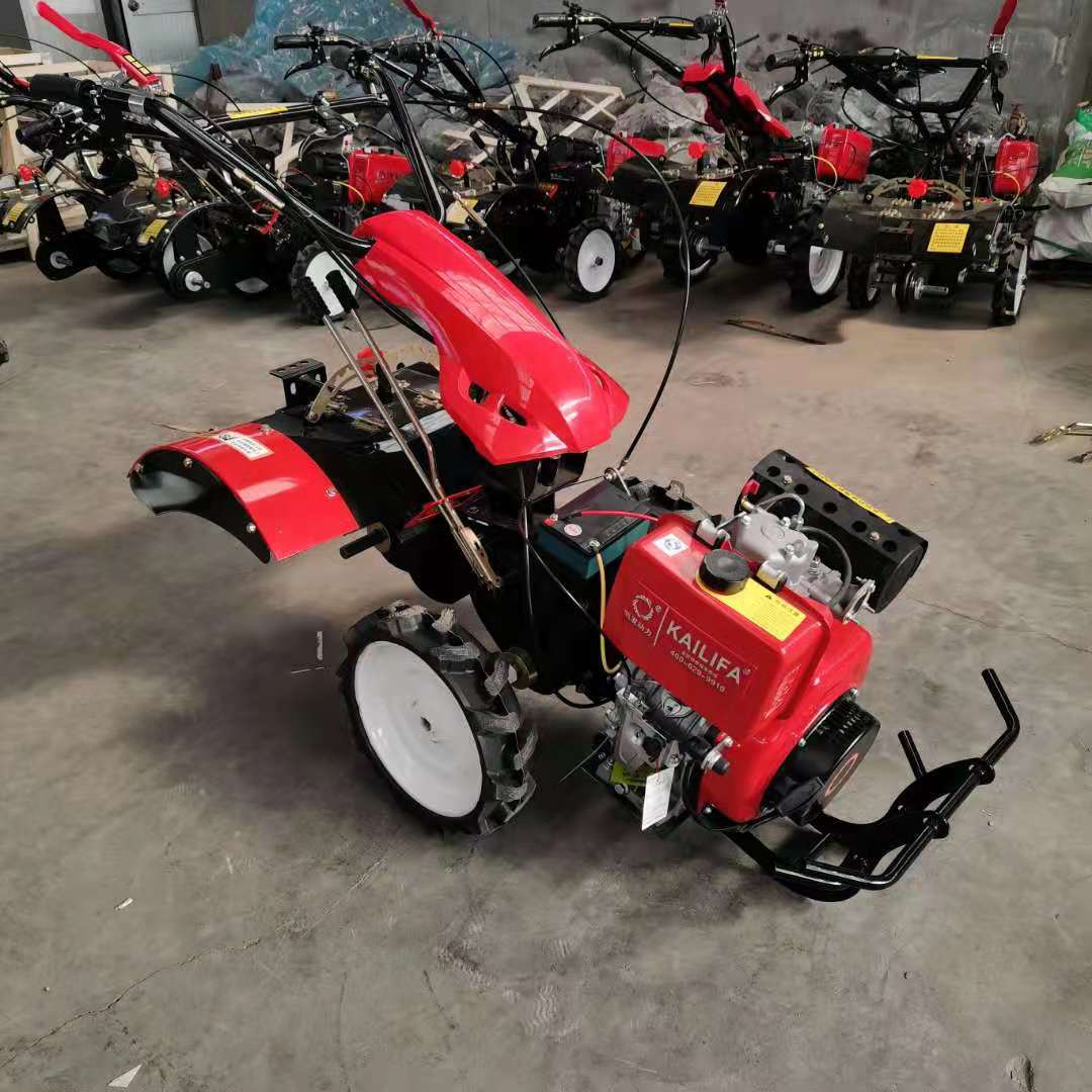 多功能微耕机小型旋耕机四驱农用柴油耕地机家用翻地机犁地开沟机