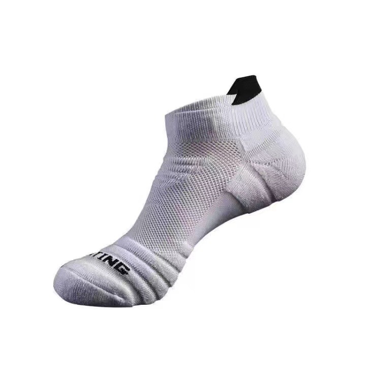 Foreign Trade Athletic Socks Male Socks Towel Bottom Cotton Socks Sweat-Absorbent Breathable Deodorant Professional Marathon Running Socks Short Tube