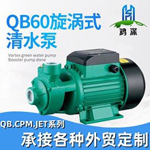 外贸QB607080循环水泵旋涡泵12v24v太阳能220v110v小型家用增压泵