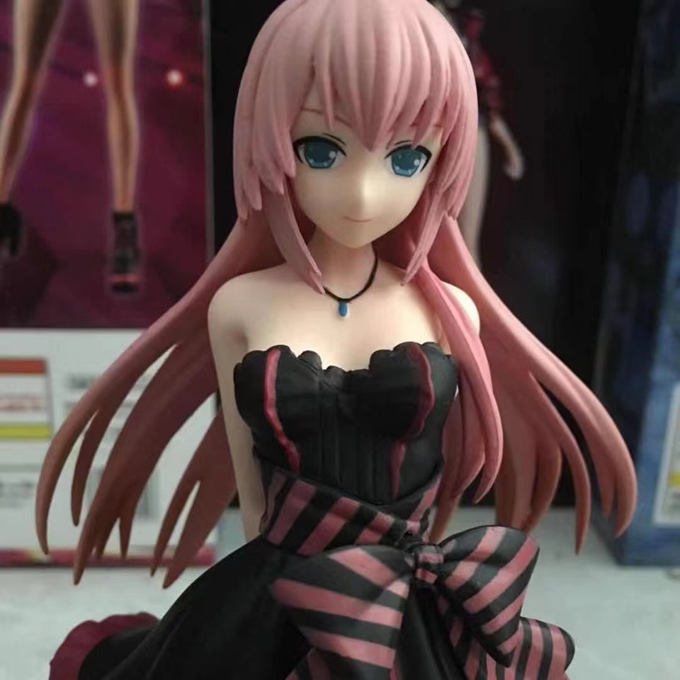 初音project 轻音少女露卡 流歌 黑裙巡音 初音盒装手办-阿里巴巴