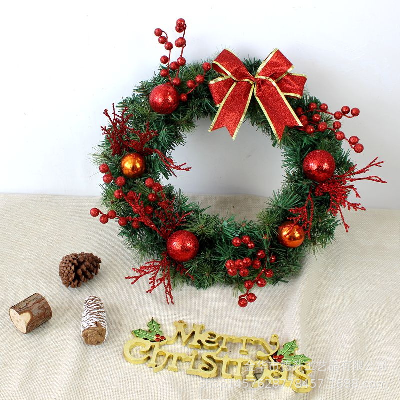 DSEN Cross-Border E-Commerce Christmas Garland Rattan Lintel Upside down Tree Hotel Scene Decoration Christmas Ornaments