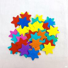 跨境贴纸益智玩具美劳贴片海绵五角星笑脸圆形马赛克贴画形状