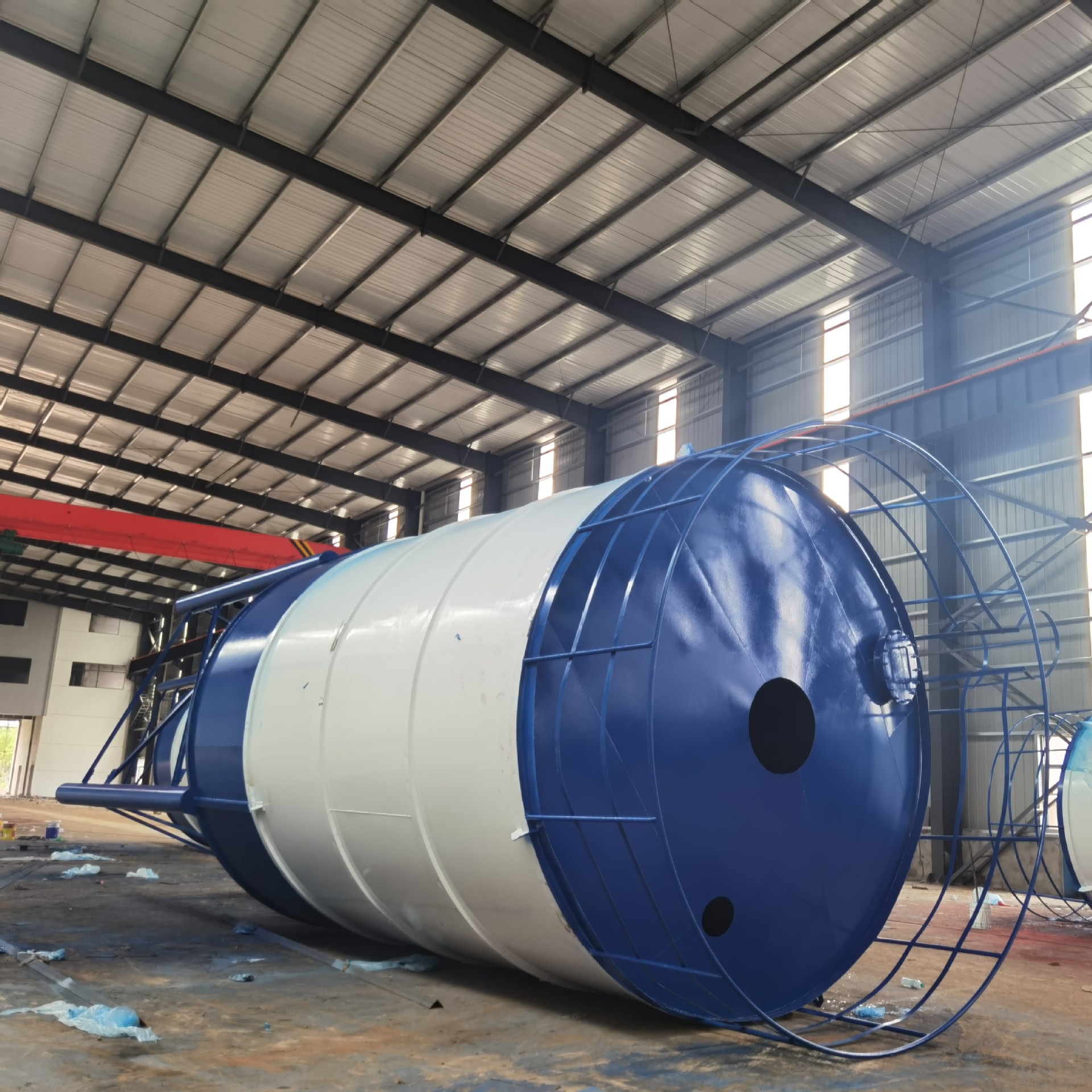 混凝土搅拌站散装立式水泥仓 免基础卧式水泥罐 100吨立式水泥罐