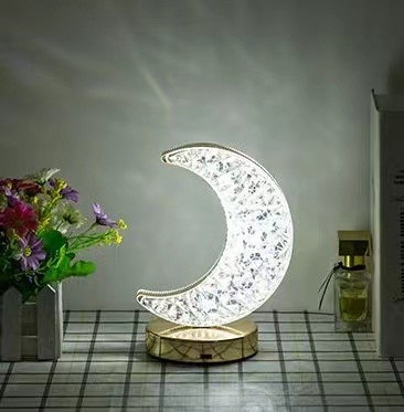 Factory Direct Supply Internet Celebrity Led Star Moon Good-looking Style Small Night Lamp Hot Charging Touch Table Lamp