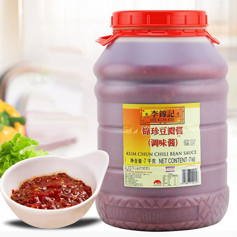 kum,kee/李锦记品牌相似李锦记锦珍豆瓣酱7kg*1桶 商用实惠大桶火锅