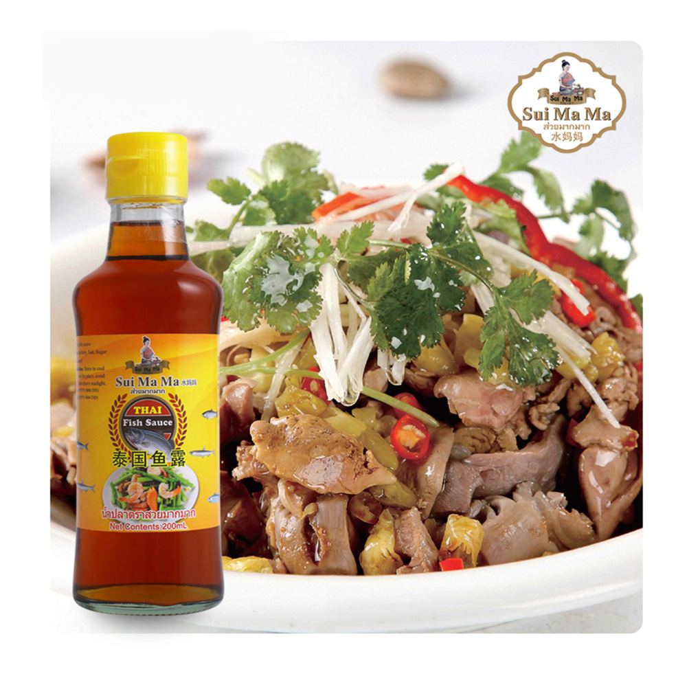 泰国水妈妈鱼露凤尾鱼调味汁冬阴功汤泰国菜调味料200ml