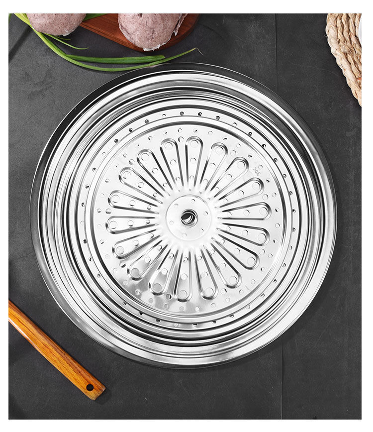 304不锈钢蒸盘篦子蒸笼家用蒸馒头包子神器蒸架蒸片蒸锅配件蒸屉