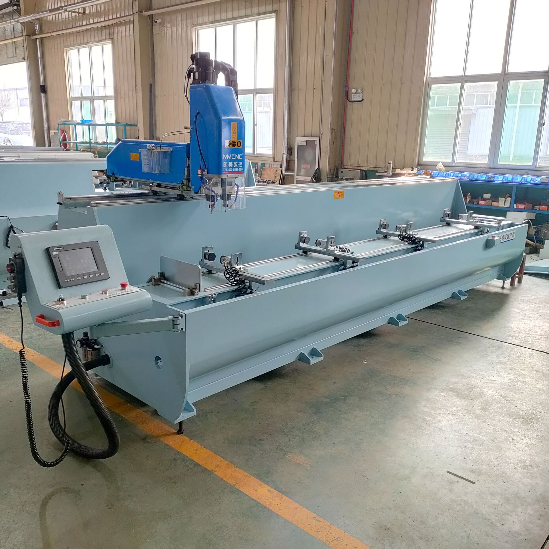 工业铝型材双主轴数控钻铣床 铝型材数控钻铣床 铝型材深加工铣床
