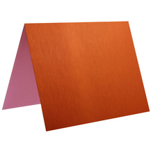 现货批发5052铝合金0.5 0.8 1.0mm橘红色阳极氧化铝板 任意零切
