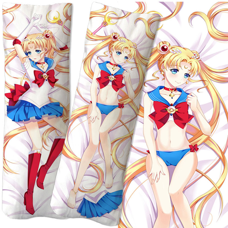 美少女战士周边等身抱枕水冰月二次元卡通印花抱枕宅男夹腿抱枕套