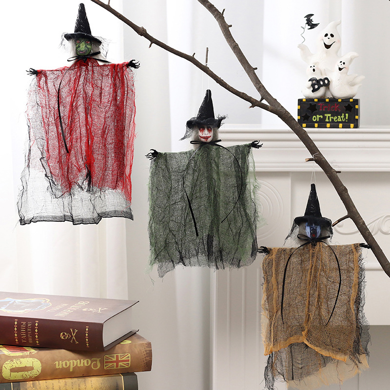 Amazon Halloween Decorations Halloween Horror Witch Hanging Ghost Pendant Haunted House Party Props Hanging Ornaments