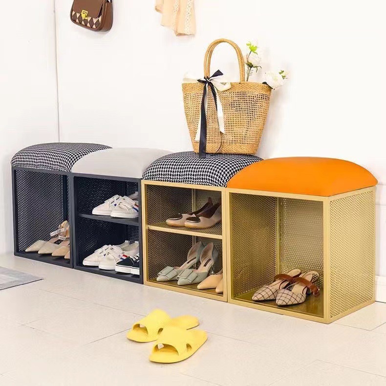 免安装换鞋凳家用门口穿鞋凳进门轻奢小凳子衣帽间沙发创意储物凳