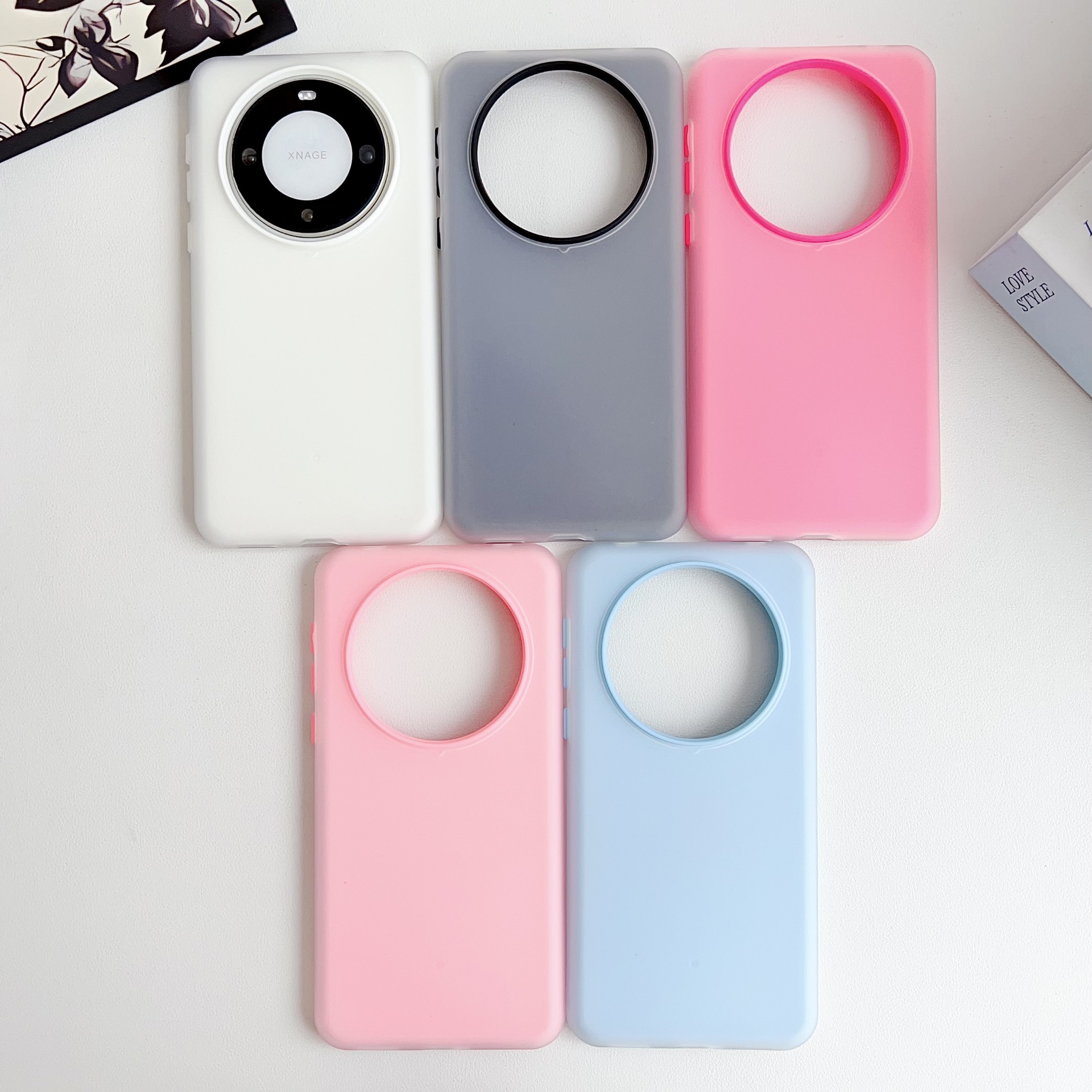 朵唯果冻适用于华为mate60pro手机壳苹果15pm新款简约三星保护套