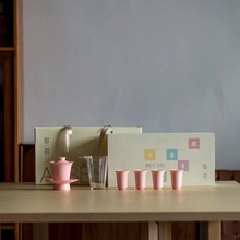 复古整套茶具礼盒装竹青拟古茶室用旅行套组整套盖碗商务伴手礼品