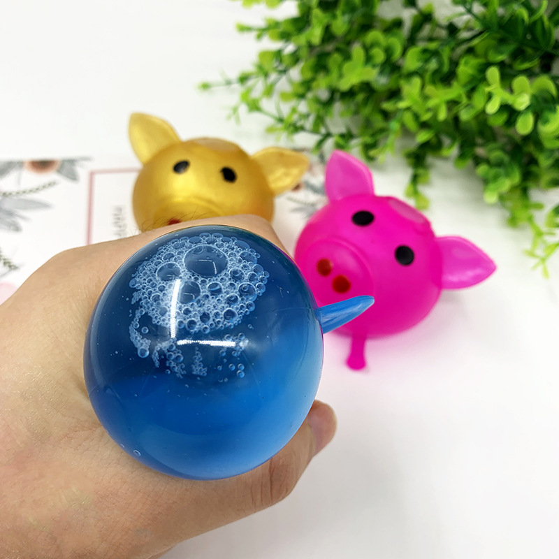 新奇特玩具热卖搞怪整人整蛊稀奇古怪  解压发泄猪头水球 发泄球
