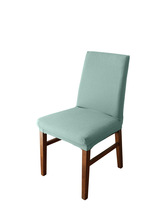 70YF棉麻弹力椅套罩通用简约现代加厚弧形四季歺桌办公酒店椅子套