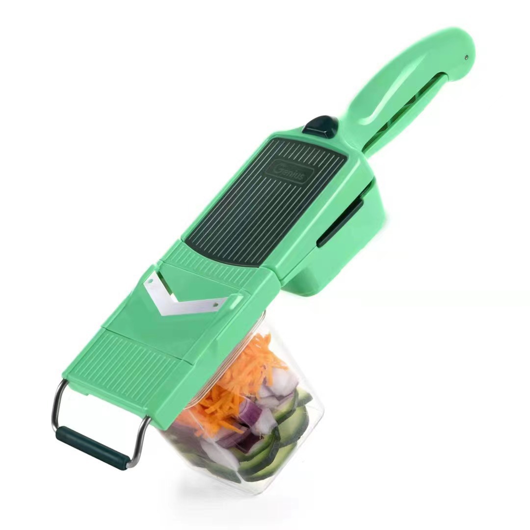 Multi-Function Vegetable Chopper Adjustable Grater Kitchen Household Vegetable and Fruit Slicing Dicing Artifact