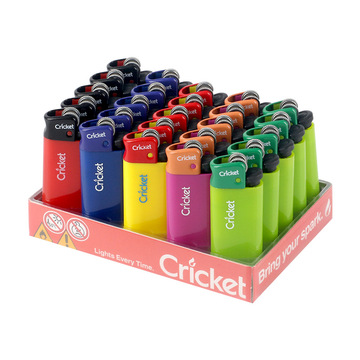 cricket草蜢砂轮打火机一次性高端时尚ed1荧光火机批发防爆机