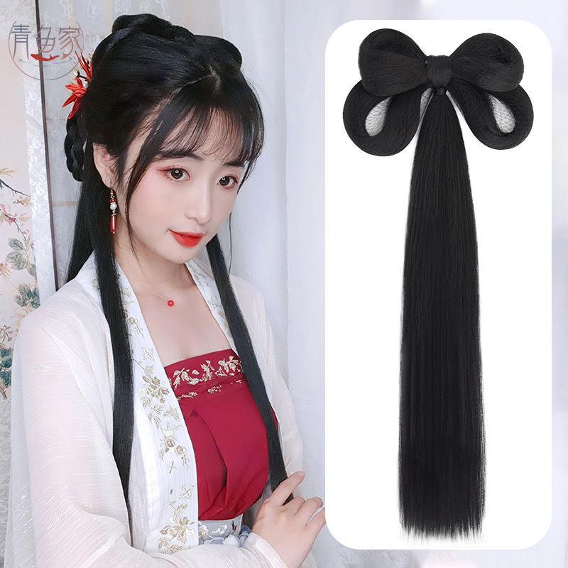 汉服假发一体式发包古风女垫发古装发型造型头发全头套明制发髻